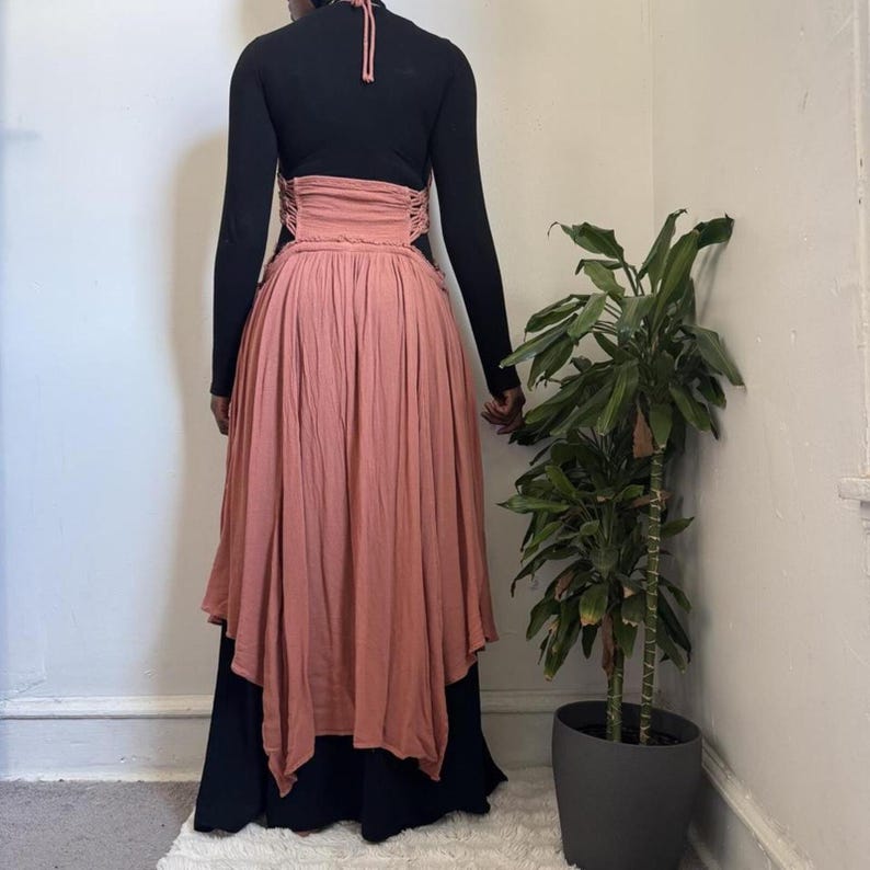 Free People Extratropical Gauze boho whimsygoth Maxi Dress - L image 5
