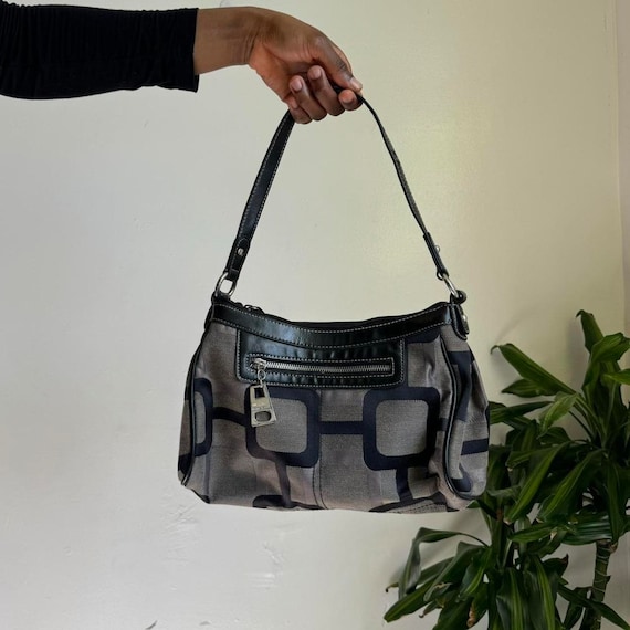 Y2K coquette black and gray shoulder bag - image 3
