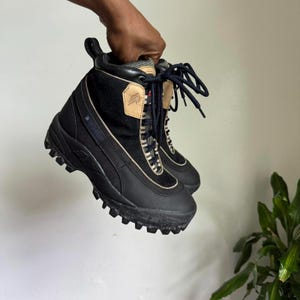 Vintage Lacrosse wandelschoenen met dikke plateauzool voor dames, maat 7