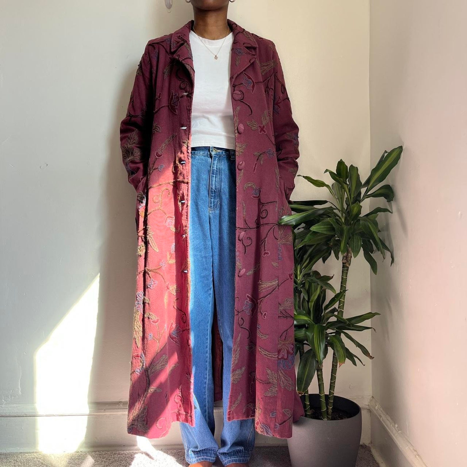 SOFT TRENCH WITH TIES HEART OF A HIPPIE