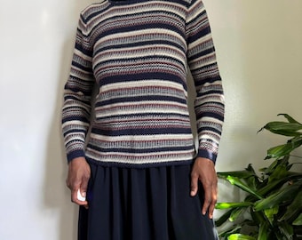 Vintage striped knit sweater size M