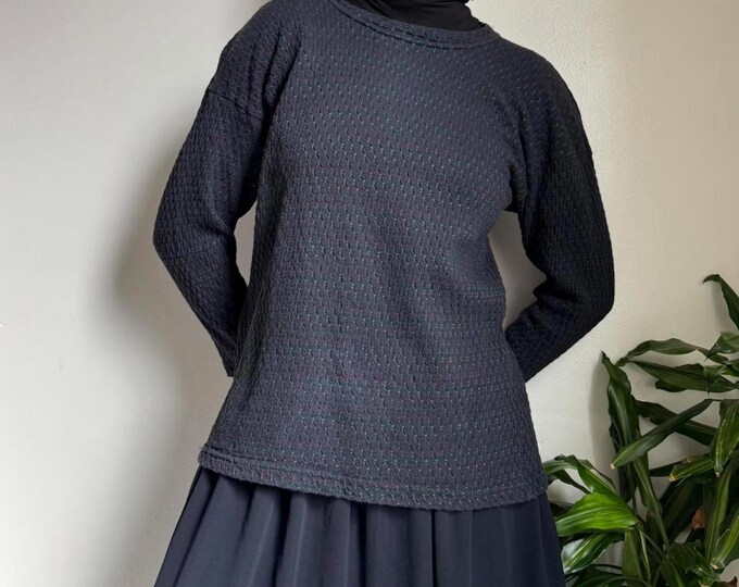 Vintage oversized cozy pullover knit sweater size S