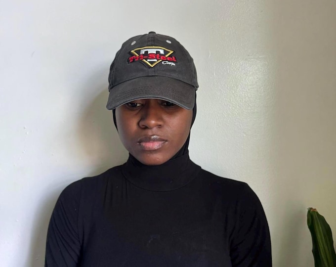 Vintage HYP faded Black and red Embroidered Tri-Steel cap