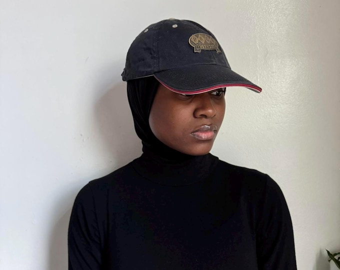Vintage faded black pade streetwear gorpcore casual cap one size
