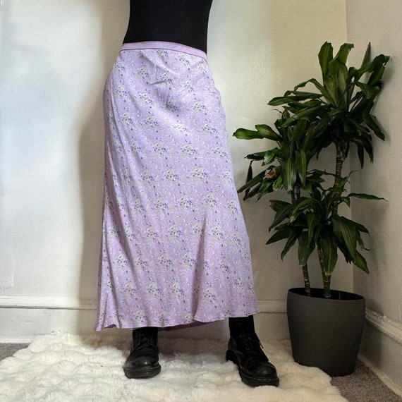 Floral straight midi skirt - image 2