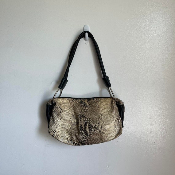 Vintage Y2K python shoulder bag - image 1