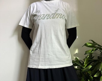 Vintage 1996 oma bloemenshirt L Grandmacore Cottagecore jaren 90