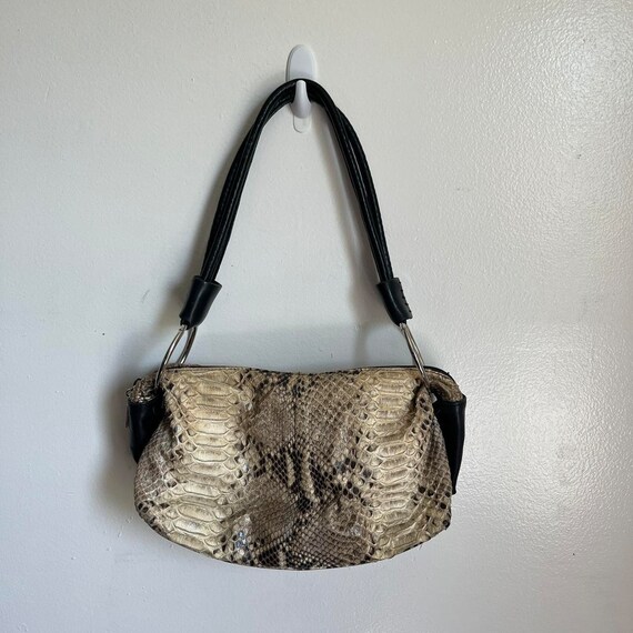 Vintage Y2K python shoulder bag - image 4