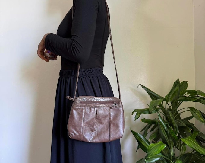 Vintage hand bag Monique Cross body/shoulder boho grunge brown bag
