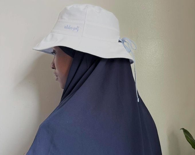 Vintage Adidas sunblock ponytail bucket golf hat one size
