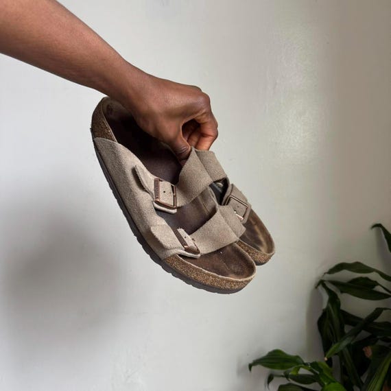 Birkenstock Arizona Taupe Slip on Sandals Size 43 - Etsy display picture 1