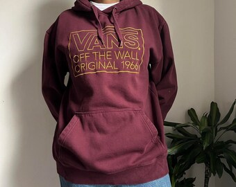 Hoodie Sudadera Vans Burdeos Sudadera Con Capucha Vans Burdeos España