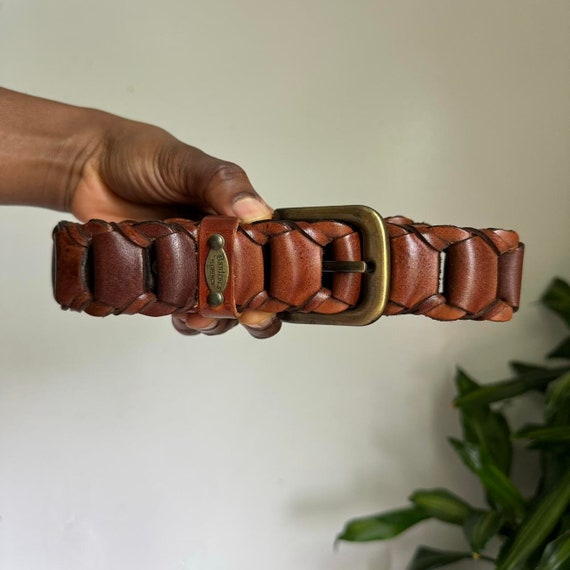 Vintage Classic brown Genuine leather belt