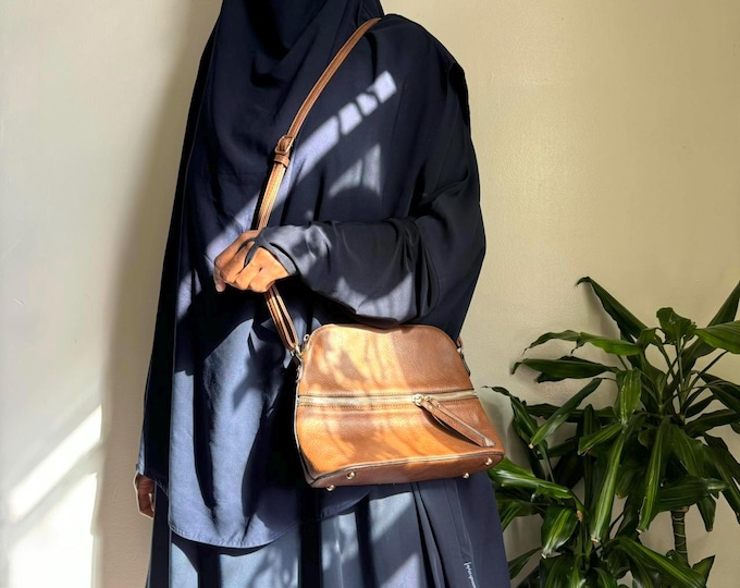 Vintage Tan Boho Crossbodyshoulder Bag