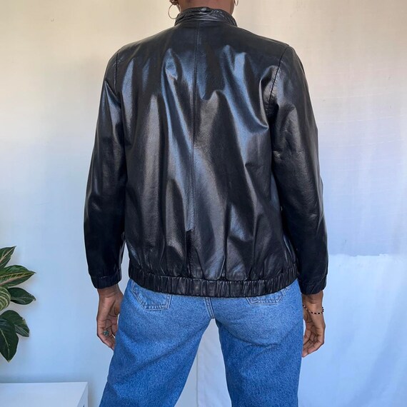 Vintage Genuine Leather Jacket in Black - Etsy