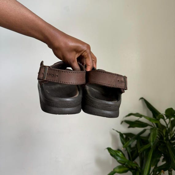 Birkenstock Tatami Strap Sandals Brown Leather Ankle Strap Men size 10 Birkenstock Unisex Tatami brown leather slide comfort  main image 3