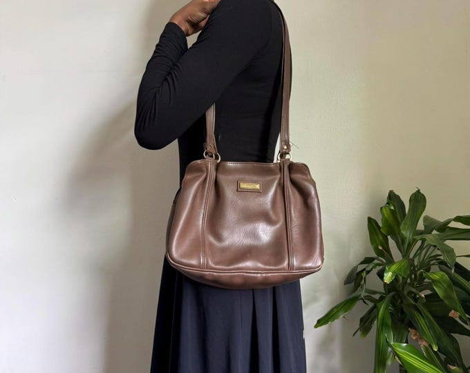 Vintage Brown minimaliste shoulder bag