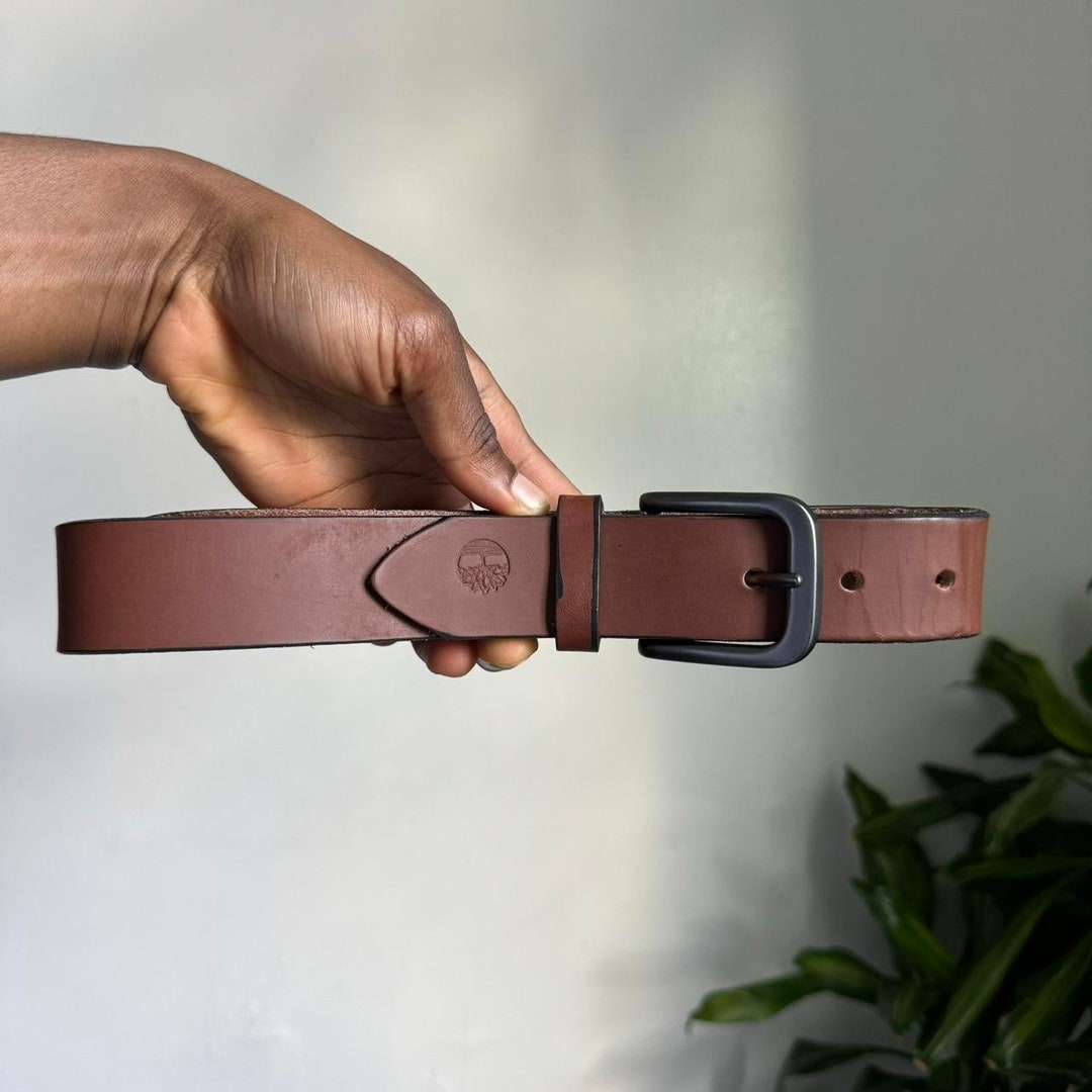 Vergel Brown All-Over Genuine Quality Leather Belt