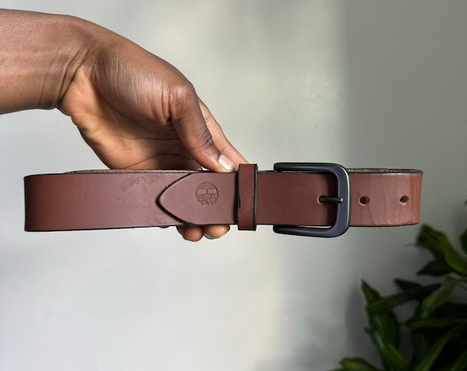 Vintage Classic Brown genuine leather belt