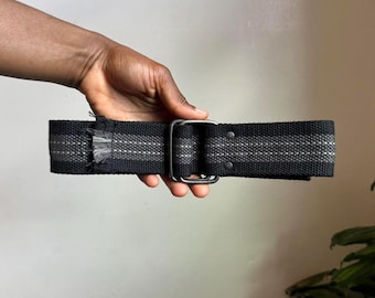 Vintage Y2K Gorpcore Striped Web skater Belt