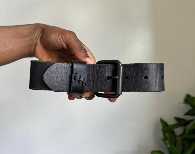 Vintage Classic brown genuine leather belt