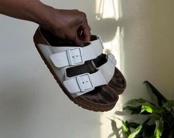 Birkenstock Arizona White Slip on Sandals Size Canada