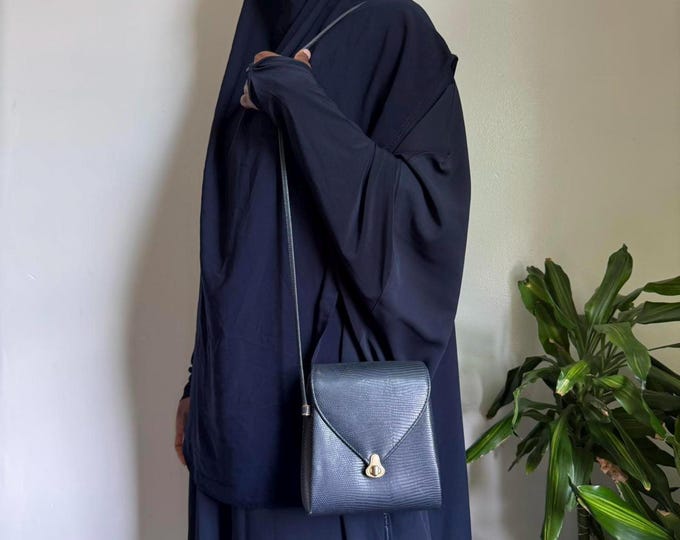 Women's Navy and Black Bag