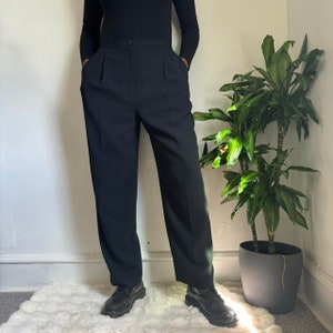 Classic High waist black tailored pants