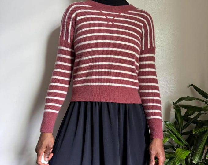 Madewell 100% Cashmere cozy pullover lightweight knit sweater M