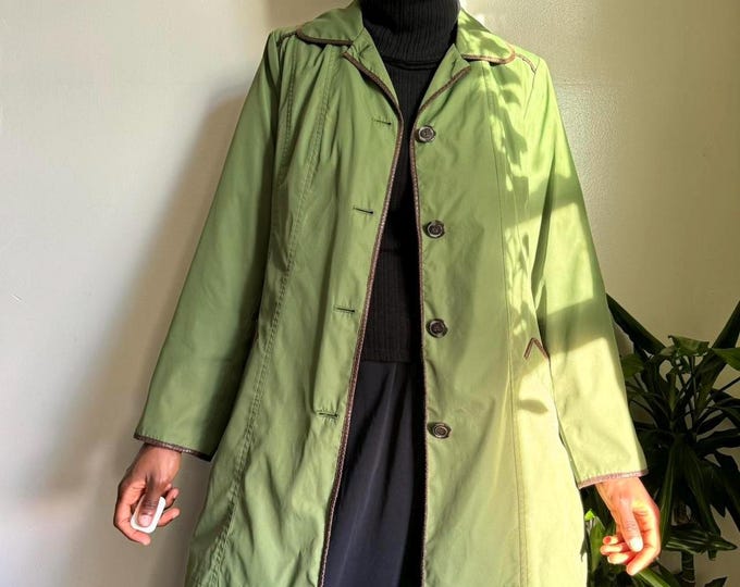 Vintage button up gorpcore green jacket Size L