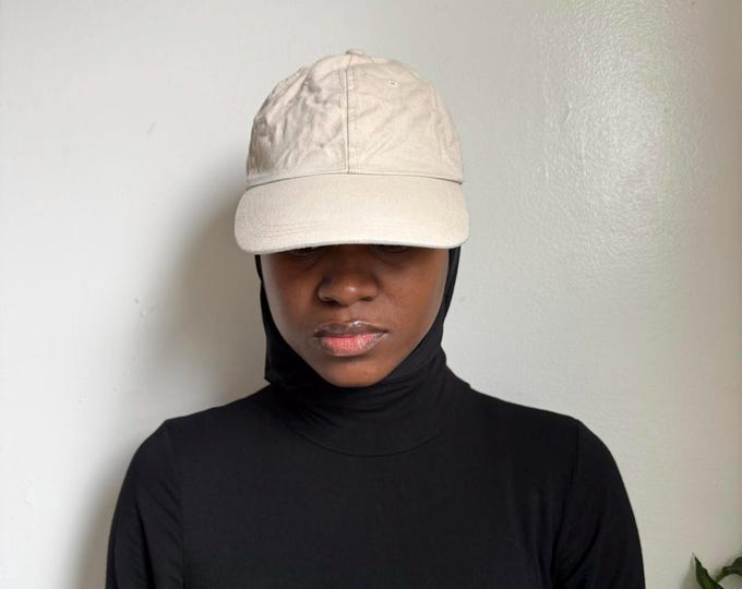 Classic cream minimalist casual adjustable cap