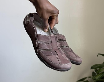 Mocasines deportivos de piel Clarks Privo “Earth-Core” vintage, talla 9.5.