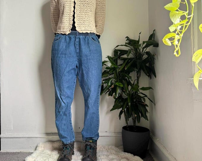 Vintage Medium wash denim trousers size 12