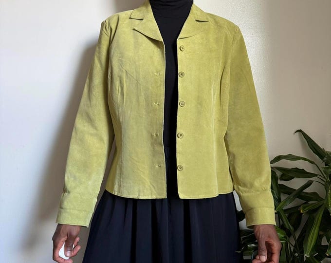 Vintage cowgirl genuine leather Suede jacket size L