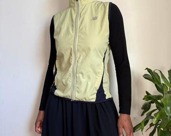 Vintage New Balance Utility Gorpcore Vest - Neon Sage/Navy size M