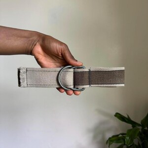 Jaeger Vintage Braided Belt with White Buckle jaeger | Accessories | Jaeger White Croc Wide Leather Belt  main image 4