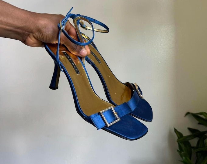 Vintage Royal Blue Strappy High