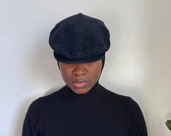 Vintage Liz Claiborne Wool Blend Newsboy Cap with Genuine‎ Leather Brim Vintage Liz Claiborne Wool Blend Newsboy Cap With Genuine  main image 4