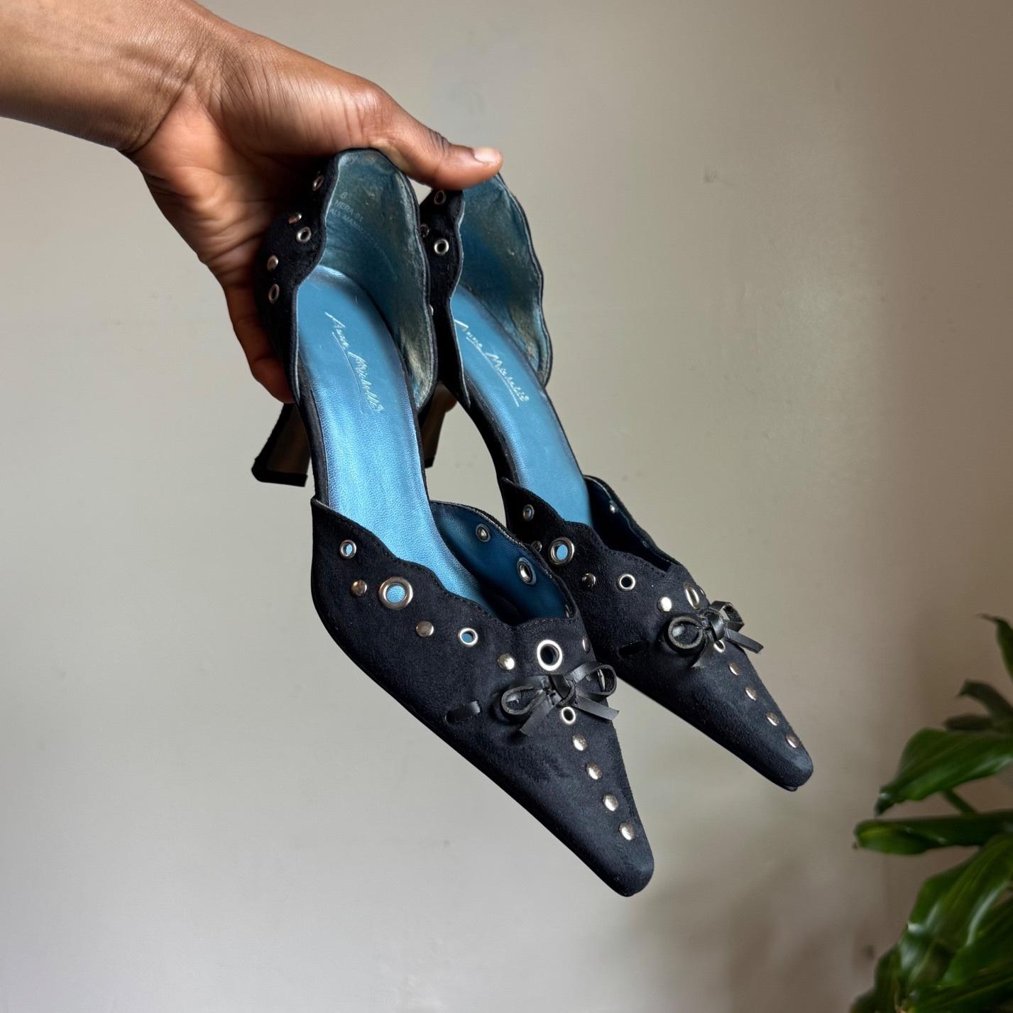 Y2k Heel Mules - Etsy