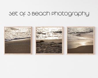 Beach Photo Prints, Set of 3, Laguna Beach Art, Beach Photography, Ocean Gallery Wall, Coastal Wall Art, Beach Landscape Prints, Ocean Photo