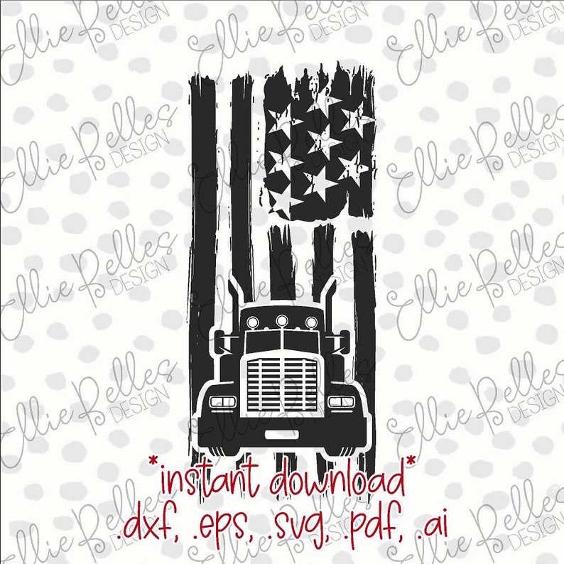 Free Free American Flag Trucker Svg 125 SVG PNG EPS DXF File