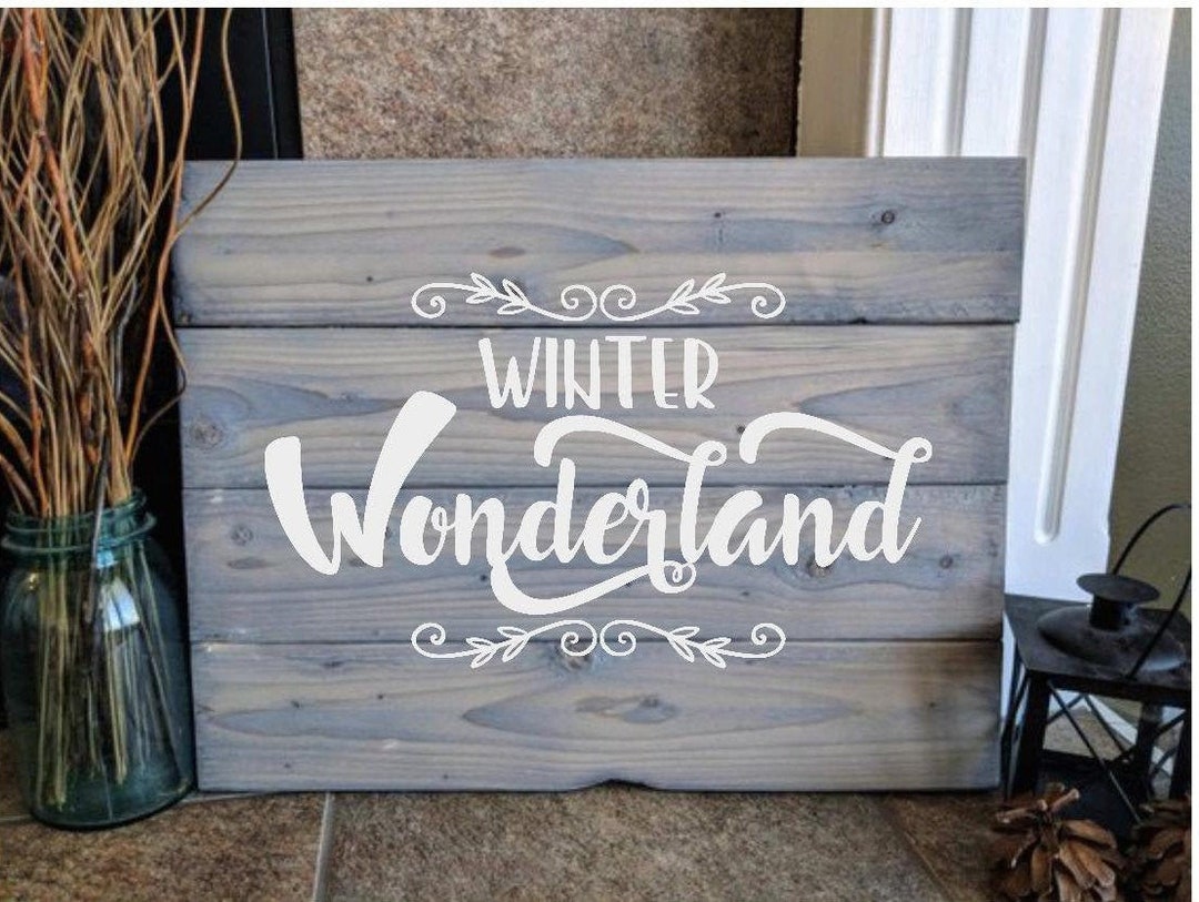 Winter Wonderland Wall Decor Vinyl Decal Sticker - Etsy