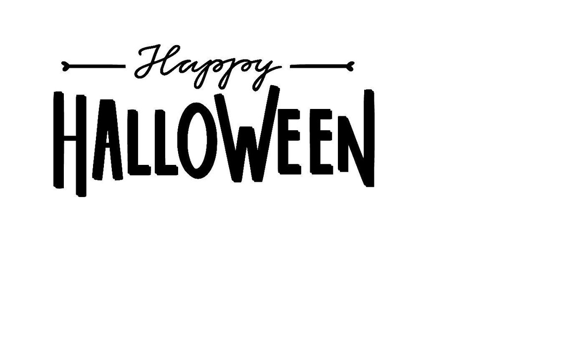 Happy Halloween Wall/sign Vinyl Sticker Decal Etsy