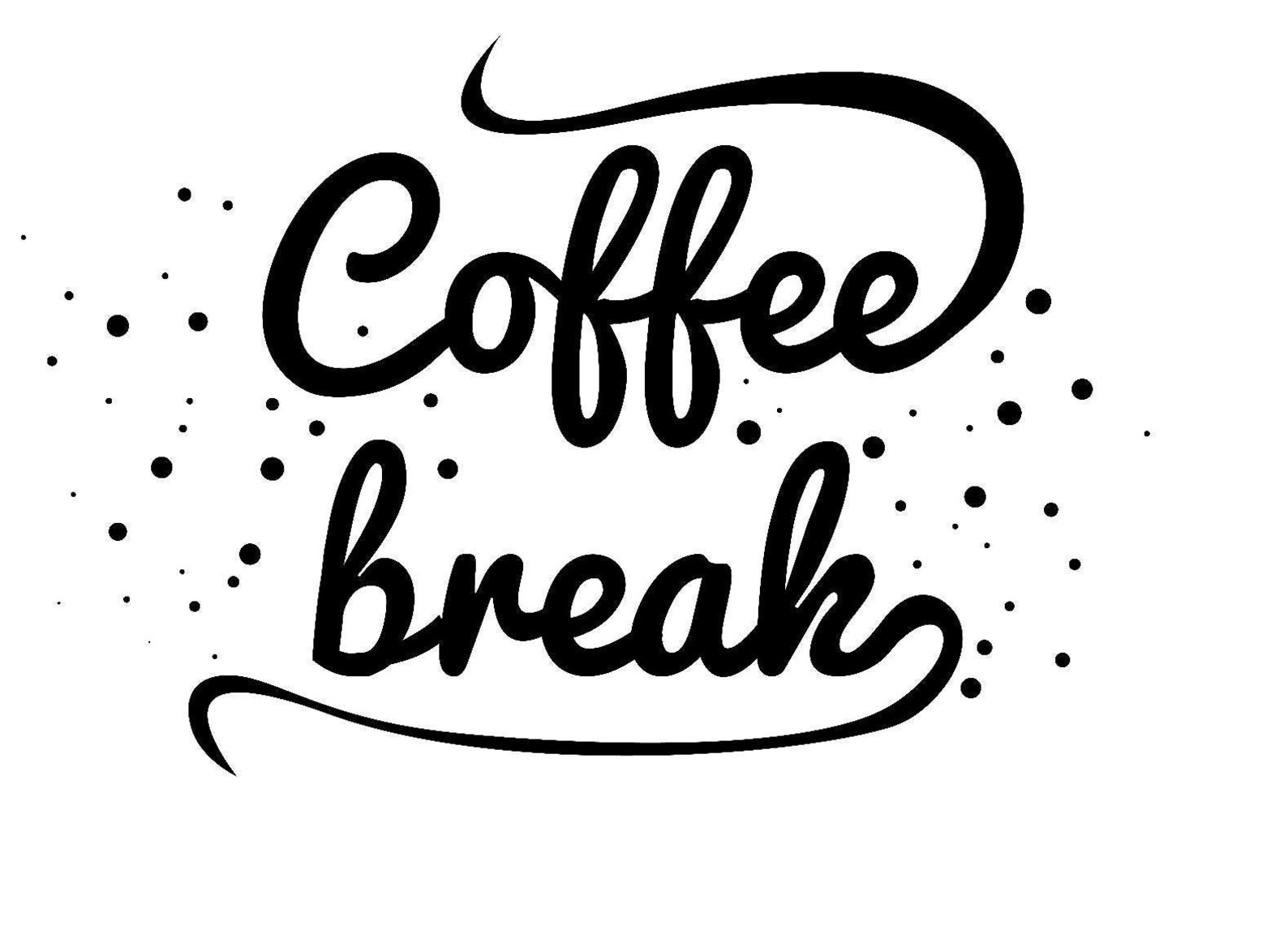 Coffee Break Coffee Bar / Wall Sign Decal Sticker Etsy