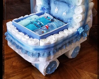 diaper carriage for baby showers