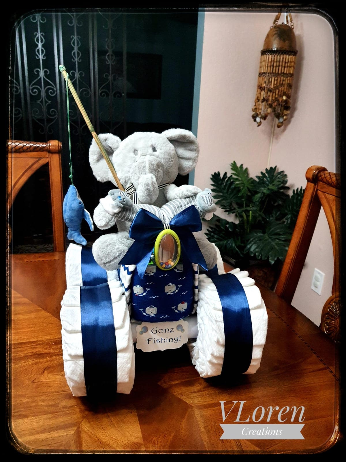 Unique Baby Gift 4 Wheeler Motorcycle Diaper Cake Baby Shower