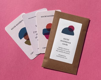 Excuse Cards for Social Situations - Gifts for introverts