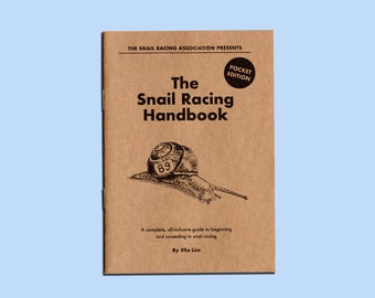 POCKET EDITION - The Snail Racing Handbook Zine | Second Edition A6 Handmade zine