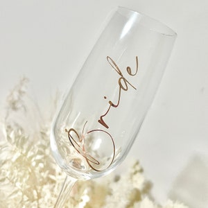 PERSONALISED CHAMPAGNE FLUTE  | Bridesmaid Gift | Bride Gift Ideas | Wedding Gift | Custom Champagne Glass Flute | Bridesmaid Proposal