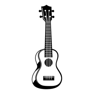 Ukelele SVG - muziekinstrument kleine gitaar Uke silhouet Clip Art gesneden bestand, Instant Download, commercieel gebruik, svg png jpg eps pdf
